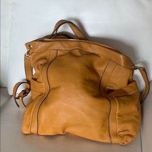 Gold Leather Handbag